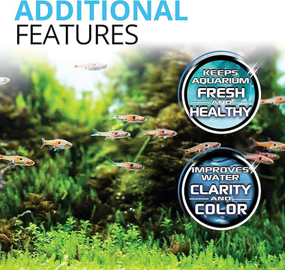 Fluval Carbon Filter Media for Aquariums, Premium Bituminous Carbon Inserts, 100-gram Nylon Bags, 3 Count (Pack of 1), A1440