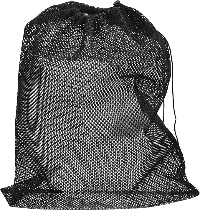PATIKIL 18"x18" Pump Barrier Bag, Pond Pump Media Filter Bag with Drawstring for Most Pumps, Pond Biological Filters, Black