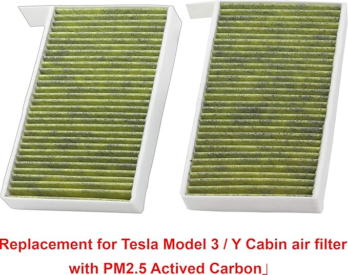 EPAuto CP681 (1107681-00-A) Premium HVAC Cabin Air Filter with Activated Carbon, Replacement for Tesla Model 3 (2017-2025), Model Y (2020-2025)