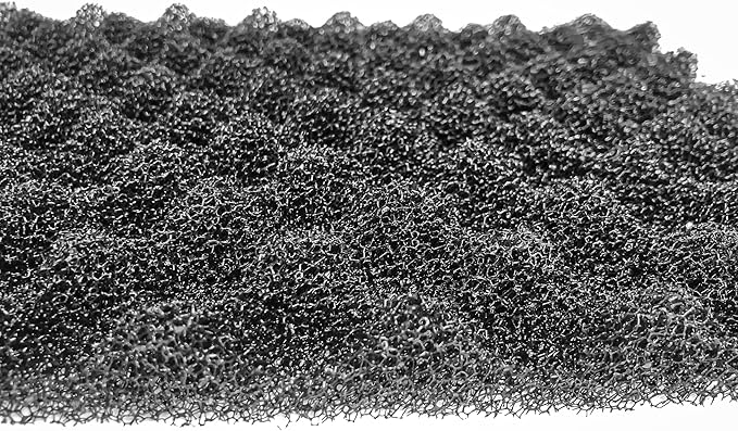 Wave Point Aquarium Bio Sponge Foam Filter Media Pad Cut-to-fit for Fish Tank Sump Pond 17" x 11" x 1/2" to 1" (2 Sets (6 PCS))