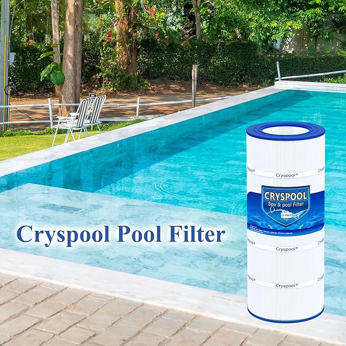 Cryspool® 09028 Filter Compatible with CC100, Clean & Clear CCRP100, R173215, Predator-100, Posi-Clear PXCRP 100, PAP100, C-9410,FC-0686, 100 Sq. Ft Pool Filter Cartridge, 1 Pack