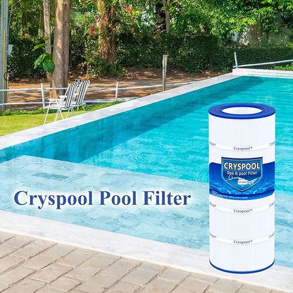 Cryspool® 09028 Filter Compatible with CC100, Clean & Clear CCRP100, R173215, Predator-100, Posi-Clear PXCRP 100, PAP100, C-9410,FC-0686, 100 Sq. Ft Pool Filter Cartridge, 1 Pack