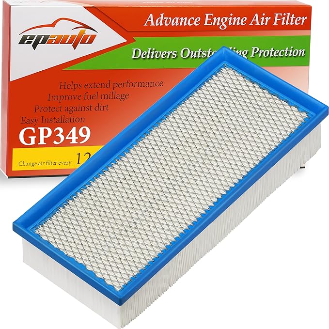 EPAuto GP349 (CA10349) 4 Cylinders Engine Air Filter Compatible with Nissa Altima (2007-2012)