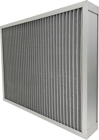 Washable Air Filter(16" x 25" x 4" MERV 5), Aluminum Electrostatic Air Filter for Furnace and Central Air Conditioner (Actual Size: 15.7" x 24.7" x 3.6")