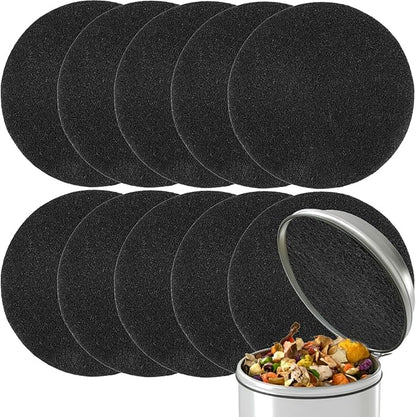 10PCS Compost Bin Charcoal Filters- 6.7inch Activated Carbon Filters，Round Charcoal Replacements for Kitchen Compost Bin Pail Replacement,Countertop Home Bucket Refill