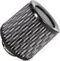 Cold Air Intake Filter High Performance Washable Filter Clamp-On Replacement Air Filter Flange Diameter 3inch/76mm Carbon Fibre Pattern