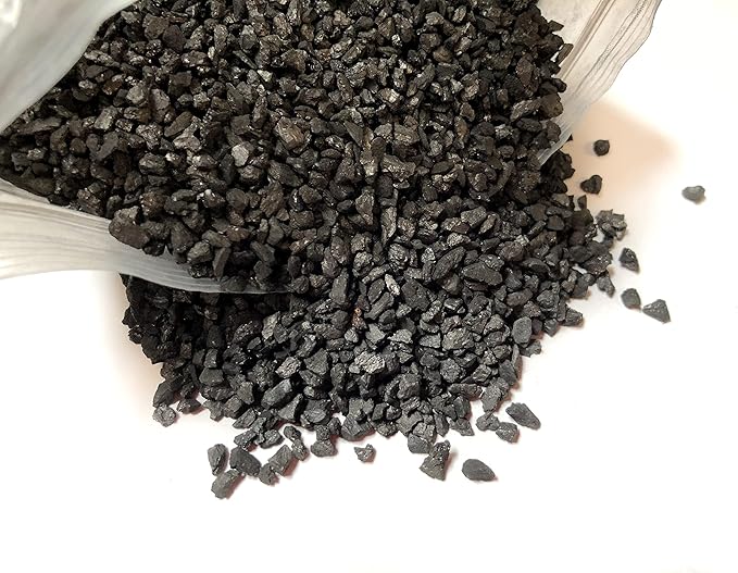 Wave Point 20 lbs Grade A, Activated Carbon for Aquarium Fish Filter Media Pond Reef Canister Filter, BULK - with 4 FREE Media Bags (Granulated) - Good for eliminating cat litter smell, Air Filter, AC