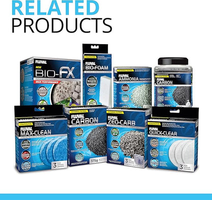Fluval FX Carbon Foam, Replacement Aquarium Filter Media, 2-Pack, A249,White