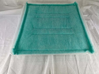 wioboy Paint Spray Booth Intake Filter Pad, 20" x 20" (24/case) Tacky Panel with Internal Wire Frame