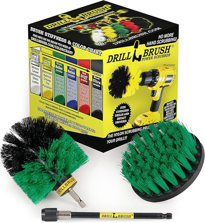 Kitchen Cleaning Supplies - Pots and Pans Cleaning Kit - Cast Iron Skillet Scrub Brushes - Deep Cleaning Kitchen Tools - Kitchen Sink Cleaning Brush - Air Fryer Scrubber Brush - Refrigerator Cleaner