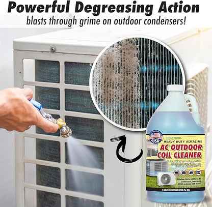 Natural's Freedom HVAC Outdoor Coil Cleaner Gallon with Pump Sprayer