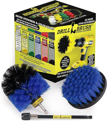 Marine - Kayak - Raft - Canoe - Inflatable - Boat Accessories - Hull Cleaner - Cleaning Supplies - Drill Brush - Spin Brush Kit - Pond Scum, Oily Residue, Weeds, Barnacles, Oxidation