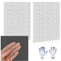 2 Pcs 13x9 (33cmx23cm) 5 Mesh 304 Stainless Steel Wire Mesh Sheet, Rustproof Metal Mesh Sheet Screen for DIY Crafts, Vent Covers, Garden Fencing, Window Protection & Industrial Filters