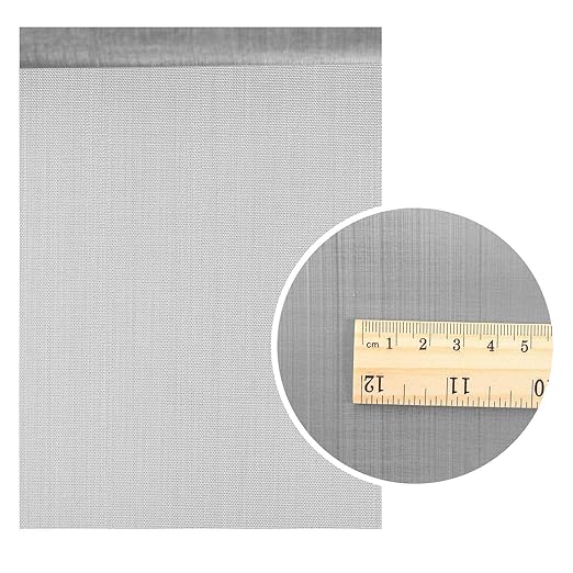 2 Packs 304 Stainless Steel Woven Wire 120 Mesh Fine Screen Mesh Steel Woven Mesh for Filter Mesh, Filtration Cloth, 11.8 x 39.3 Inch