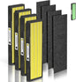 [PET FRIENDLY] AC4825 HEPA Filter B Replacement Compatible with Ger-mGuardian Filter Replace AC4820 AC4825 AC4300 CDAP4500 AC4850 AC4900 and More, 4x H13 HEPA w/ Activate Carbon+4x Extra Pre-Filters