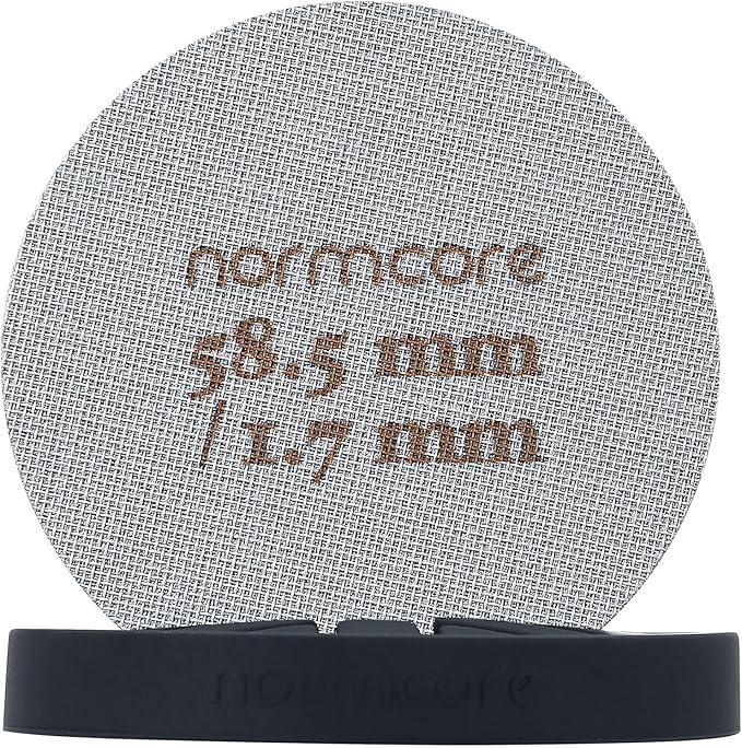 Normcore Puck Screen Stand - Silicone Puck Screen Holder - Compatible with 58.5mm 53.3mm 51mm Reusable Coffee Filters and Espresso Machine Portafilter Basket - Black