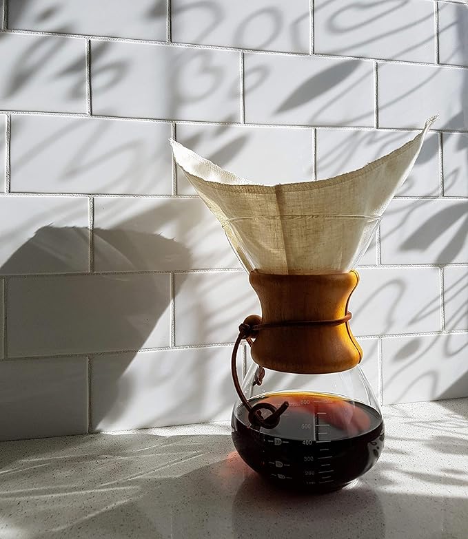 Pour Over Reusable Cloth Coffee Filter - Made in Canada of Hemp and Organic Cotton - Zero Waste, Eco-Friendly.
