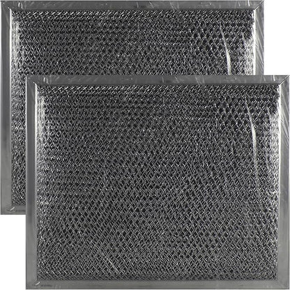Air Filter Factory WB02X10700 Stove Vent Combo Filter Replacement For GE Range Hood Grease Mesh Charcoal Carbon Kitchen Fan Filter 10.5" X 9" 2-Pack