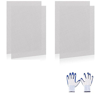 4 Pcs 13x9 (33cmx23cm) 40 Mesh 304 Stainless Steel Wire Mesh Sheet, Rustproof Metal Mesh Sheet Screen for DIY Crafts, Vent Covers, Garden Fencing, Window Protection & Industrial Filters