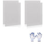 4 Pcs 13x9 (33cmx23cm) 40 Mesh 304 Stainless Steel Wire Mesh Sheet, Rustproof Metal Mesh Sheet Screen for DIY Crafts, Vent Covers, Garden Fencing, Window Protection & Industrial Filters