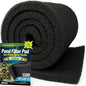 Aquatic Experts Classic Koi Pond Filter Pad COARSE – Bulk Roll Pond Filter Media, Rigid Ultra-Durable Latex Coated Fish Pond Filter Material US (12" x 72", Coarse (Black))
