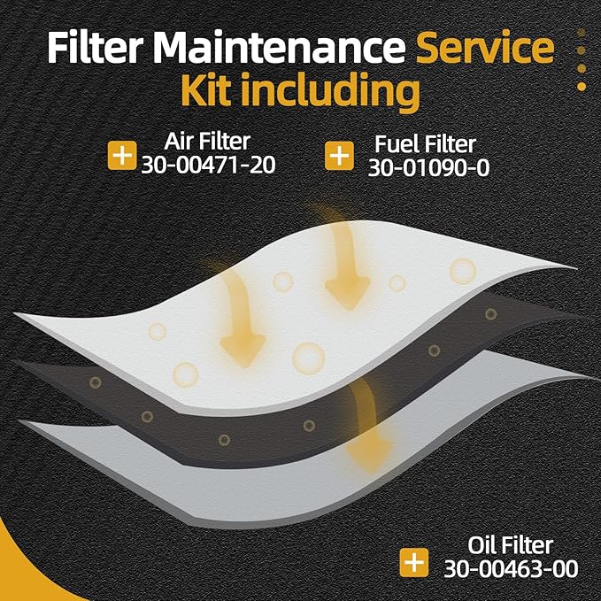 1 Set Filter Maintenance Service Kit including 30-00471-20 & 30-01090-05 & 30-00463-00 air & fuel & oil Filter, Fits for Carrier Reefer 7300 & 7500#OE 1559418 580048838 P611858 AF4219 LF9028 DBL7349