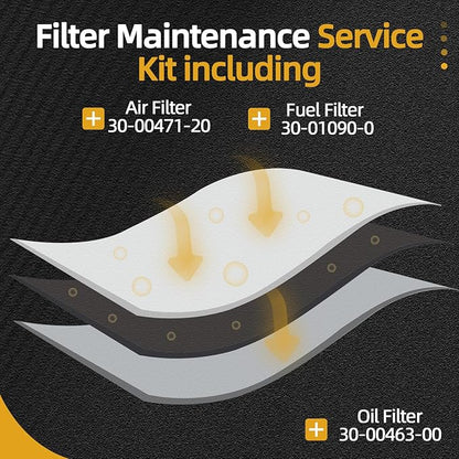 1 Set Filter Maintenance Service Kit including 30-00471-20 & 30-01090-05 & 30-00463-00 air & fuel & oil Filter, Fits for Carrier Reefer 7300 & 7500#OE 1559418 580048838 P611858 AF4219 LF9028 DBL7349