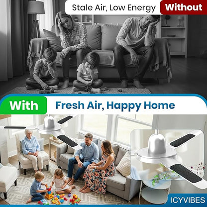 Premium Ceiling Fan Filters for Blades -10 PCS Activated Carbon Air Purifier Pads Unscented Washable Reusable Easy-Stick Coconut Shell Odorless Charcoal Dust Catcher Covers for Home Lighting Extractor