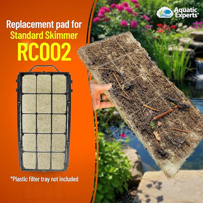 Aquatic Experts Beige COARSE Pond Filter Pad - 1.25 inch Thick - Compatible with Savio Compact Skimmerfilter Media - Made in USA (6" x 15" - 6 Pack)