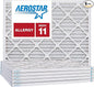 Aerostar 15x25x1 MERV 11 Pleated Air Filter, AC Furnace Air Filter, 6 Pack (Actual Size: 14 1/2" x 24 1/2" x 3/4")