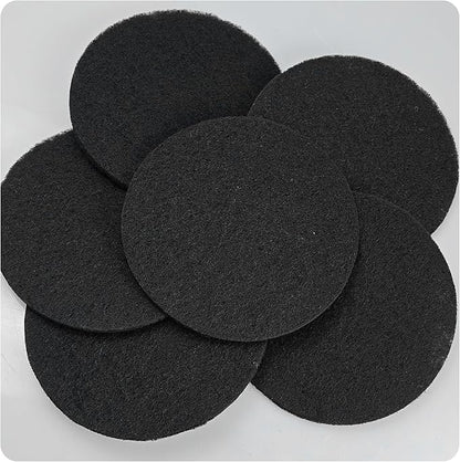 6PCS 6.7” Round Compost Bin Charcoal Filters, 0.4” Thick Activated Carbon Filters for Kitchen Countertop Compost Pail, Home Bucket Filter Replacements