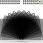 140mm Fan Dust Filter PC, 10Pack PVC Computer Dust Filter Mesh Dustproof Case Cover PC Cooler Fan Filter Grills with 40pcs Screws for Computer Cooler (PVC, 140 * 140mm, 10pcs, Black)
