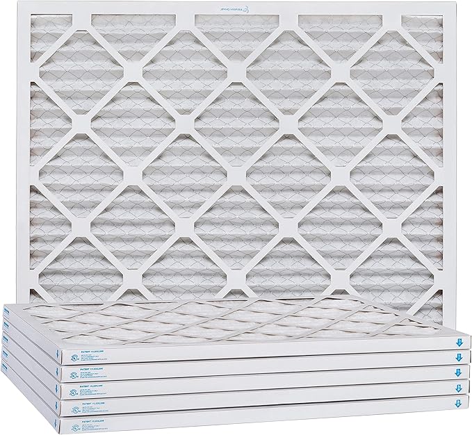 Aerostar 8x14x1 MERV 8, Pleated Air Filter, 8x14x1, Box of 6, Made in the USA