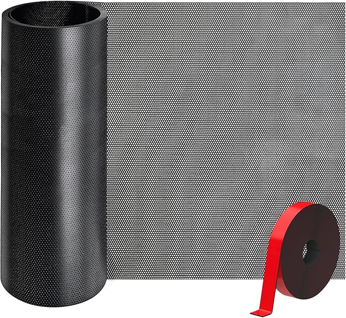 78x12 inch Customizable DIY Floor Vent Covers, Magnetic PVC Vent Mesh for Wall, Ceiling & Home Floor, PC Case Dust Mesh Filter