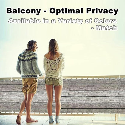 Privacy Screen 4.3' x 29.5' Durable and UV Resistant Outdoor Privacy Screens, Included Cable Zip Ties for Decks, Patios, Backyards, Outdoor Pools, Porches, Railings, Floor Pattern