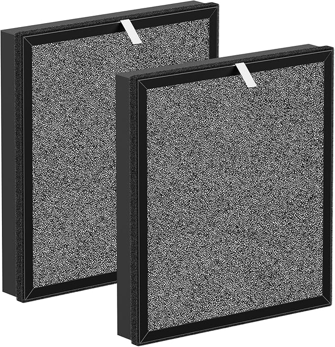LINNIW TZ-K2 Replacement Filter Compatible with ToLife Air Purifier TZ-K2, 3-in-1 Filtration Systemwith Activated Carbon & Pre-filter, TZ-K2-A replacement filter, 2 Pack