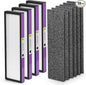 FLT4850PT HEPA Filter B Replacement Compatible with Guardian Technologies Filter B for Models AC4850PT, AC4825, AC4300BPTCA, CDAP4500BCA, AC4820, AC4900 and More, 4x H13 HEPA + 6x Pre-Filters
