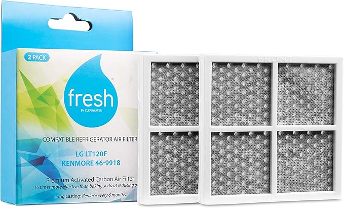 Mist Fresh Refrigerator Air Filter Replacement for L120F, LG ThinQ Fresh Air Filter, Kenmore Elite 469918, 6 Month Replacement