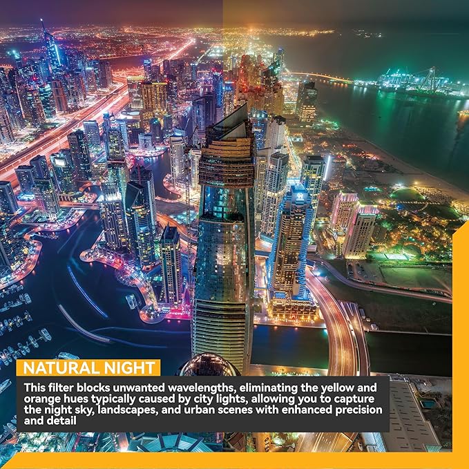 NiSi - JetMag Pro 82MAG Natural Night, Magnetic Light Pollution Reduction Lens Filter for Night and Astrophotography, Nano Waterproof Coated, Optical Glass, Ultra-Slim Frame - Lens Adapter Required