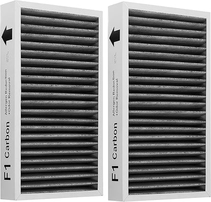 F1 Filter Allergen Reduction + Odor Removal, Compatible with Filtrete Air Purifier Models FAP-C01-F1, FAP-T02-F1, FAP-C01BA-G1, FAP-T02WA-G1, FAP-ST02W and FAP-ST02N, F1 Odor Filter, 2 Pack