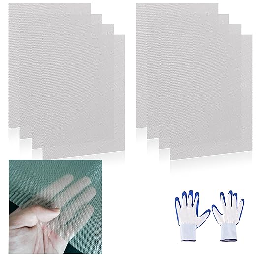 8 Pcs 13x9 (33cmx23cm) 40 Mesh 304 Stainless Steel Wire Mesh Sheet, Rustproof Metal Mesh Sheet Screen for DIY Crafts, Vent Covers, Garden Fencing, Window Protection & Industrial Filters