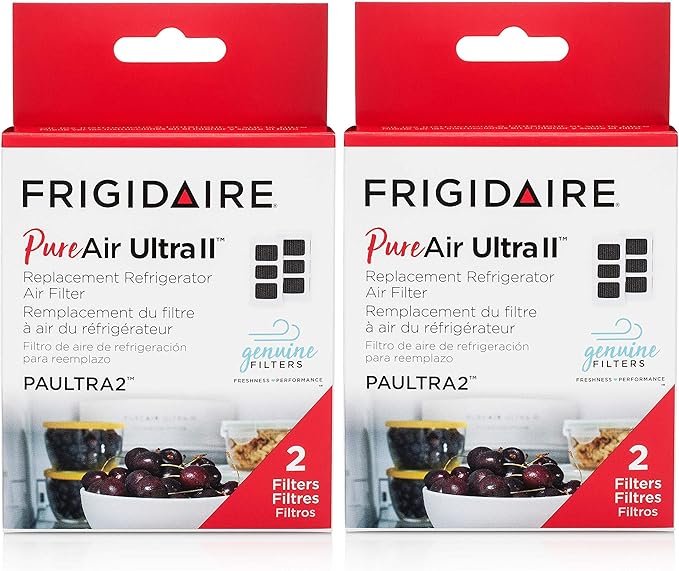 Frigidaire PAULTRAII4PK PAULTRA2 Pure Air Ultra II 4 Pack Air Filter, 3.8" x 1.8", 4 Count