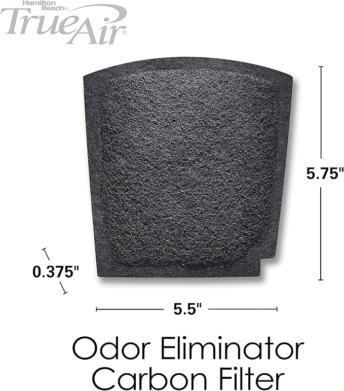 Hamilton Beach Replacement Carbon Pet Filter. Works with TrueAir 04384, 04386, 04532, 04532GM, & 04530 (04294G)
