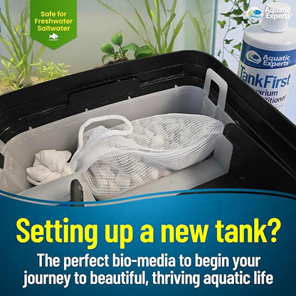 Aquatic Experts AquaMaze Aquarium Bio Media – 500 mL for Freshwater & Saltwater Tanks, Compatible with Canister, Sump & HOB Filters