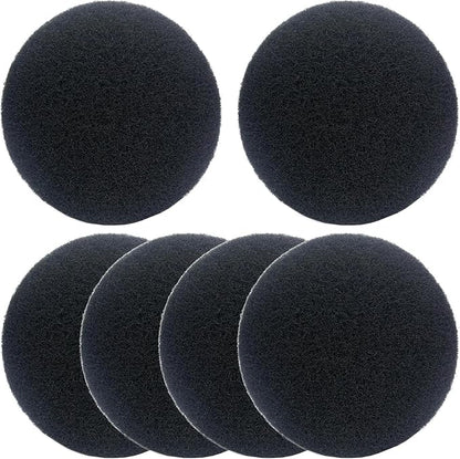 6 Pack Charcoal Filters for Compost Bucket – 6.7 Inch Round Activated Carbon Filters for Countertop Compost Bins – Odor Reducing Replacement Filter Discs for Kitchen Trash Can Lid