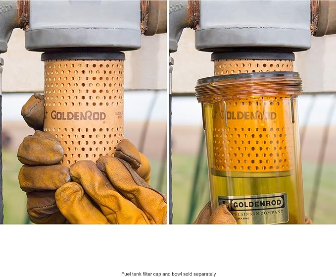 Dutton-Lainson Company - Goldenrod (470-5) Fuel Tank Filter Replacement Element - 10 Micron Gasoline, Diesel Fuel Water Separator - Compatible with Bowl Models 495 and 495-3/4 and Biodiesel Blends