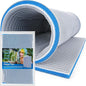 Borlech 8-Layer Fast-Acting Aquarium Filter Pad - Cut-to-Size Aquarium Floss Media for Fish Tank, Pond, Sump - Fast Water Polishing in Hours (15.75"x11.81"x0.6", 1 Pack)