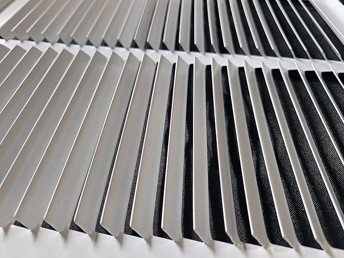Fits 14x10 Duct Opening | Steel Return Air Grille by Handua | Vent Cover Grill for Sidewall and Ceiling | White | HVAC Cold Air Intake Grille | Outer Dimensions: 15.75"W X 11.75"