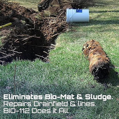 Bio-Safe One Inc - LVL1 Shock 5 Gal + 42 Treatments Septic Tank Treatment - Drainfield Treatment - Septic Cleaner Reverse Septic Failure Heavy Duty Sludge Digester - Septic Safe Drain Cleaner