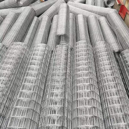 AOTNZ Welded Wire Fencing, Stainless Steel Anti-Rust Decorate Square Screening Filter Sheet for Garden Fence Aviary Hutch Net Fence Chicken Coop Pond Enclosure (Color : Silver, Size : 1.2x8m)